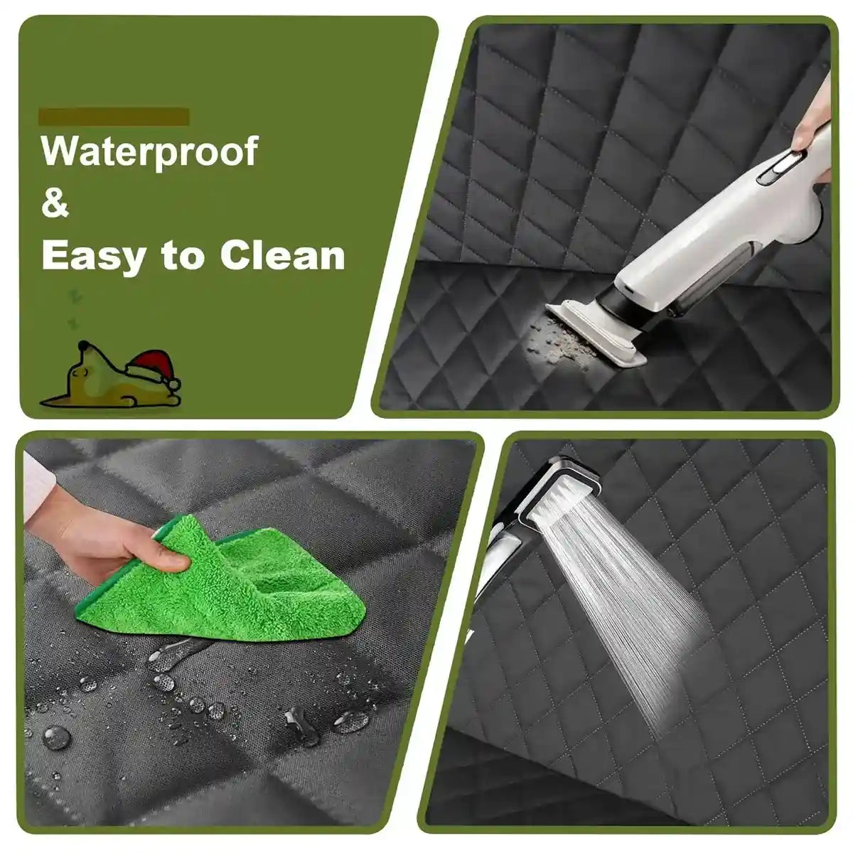 Waterproof Pet Car Seat Mat for Dogs and Cats Anti-Slip & Quilted Design