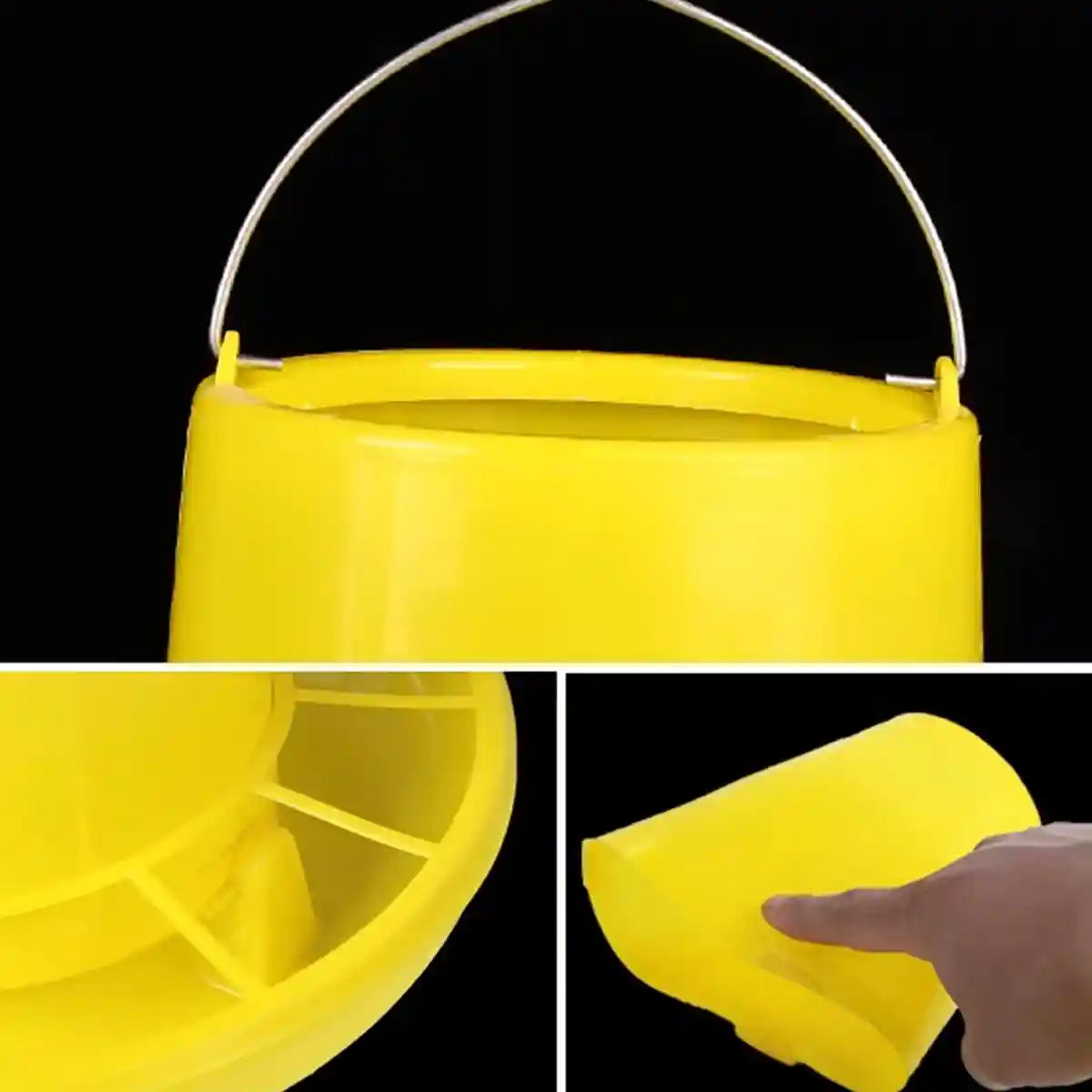 Durable Poultry Feeder Chicken & Hen Feed Dispenser (1.5L–10L)