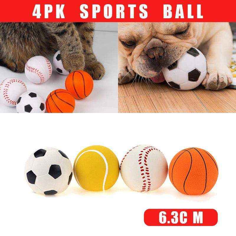 Durable Dog Rubber Balls for Fetch and Play