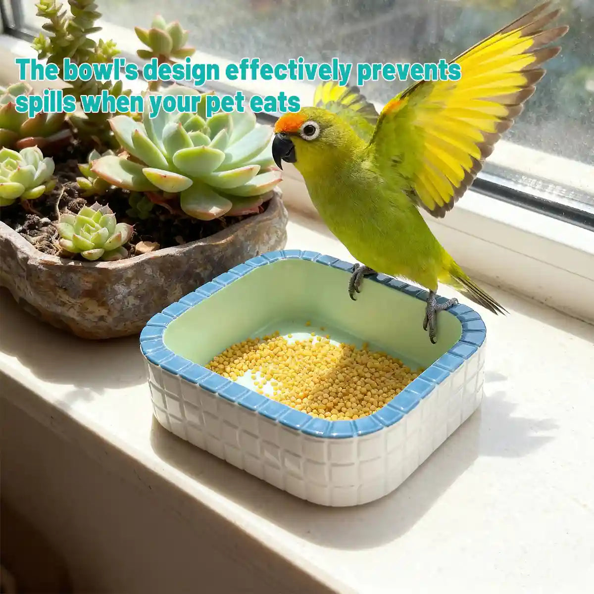 Cute Resin Small Pet Food Bowl