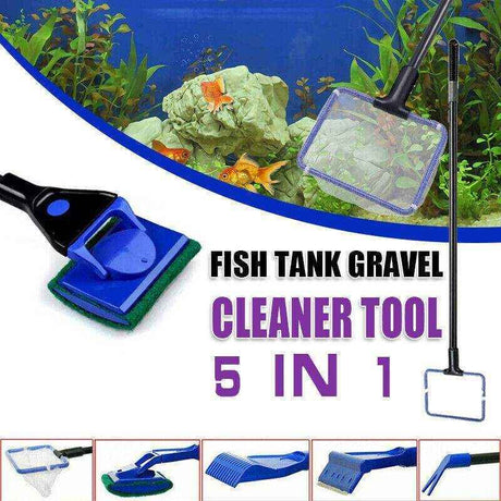 Fish Tank Gravel Cleaner - Aquarium Cleaning Tool for Gravel, Glass, and Water Maintenance