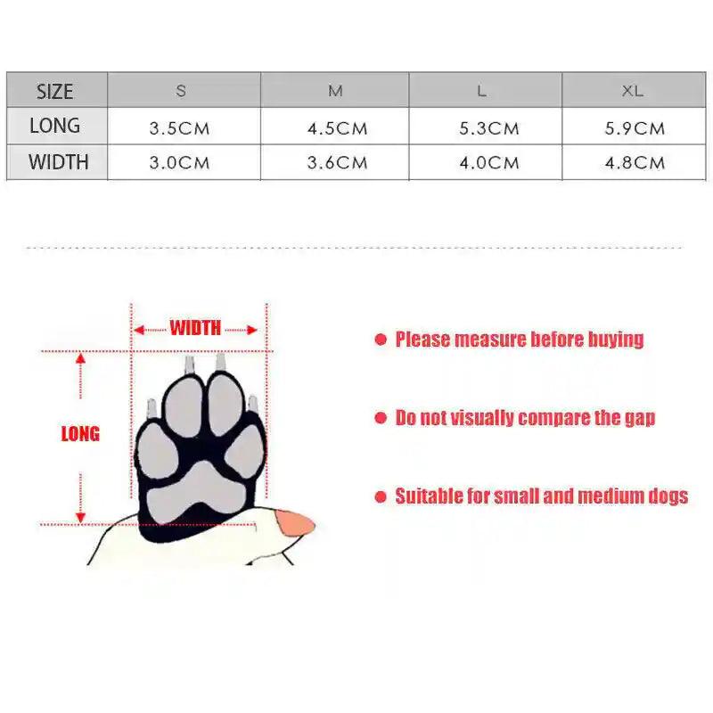 All-Terrain Waterproof Dog Shoes for Small Pets Anti Slip Pet Boots