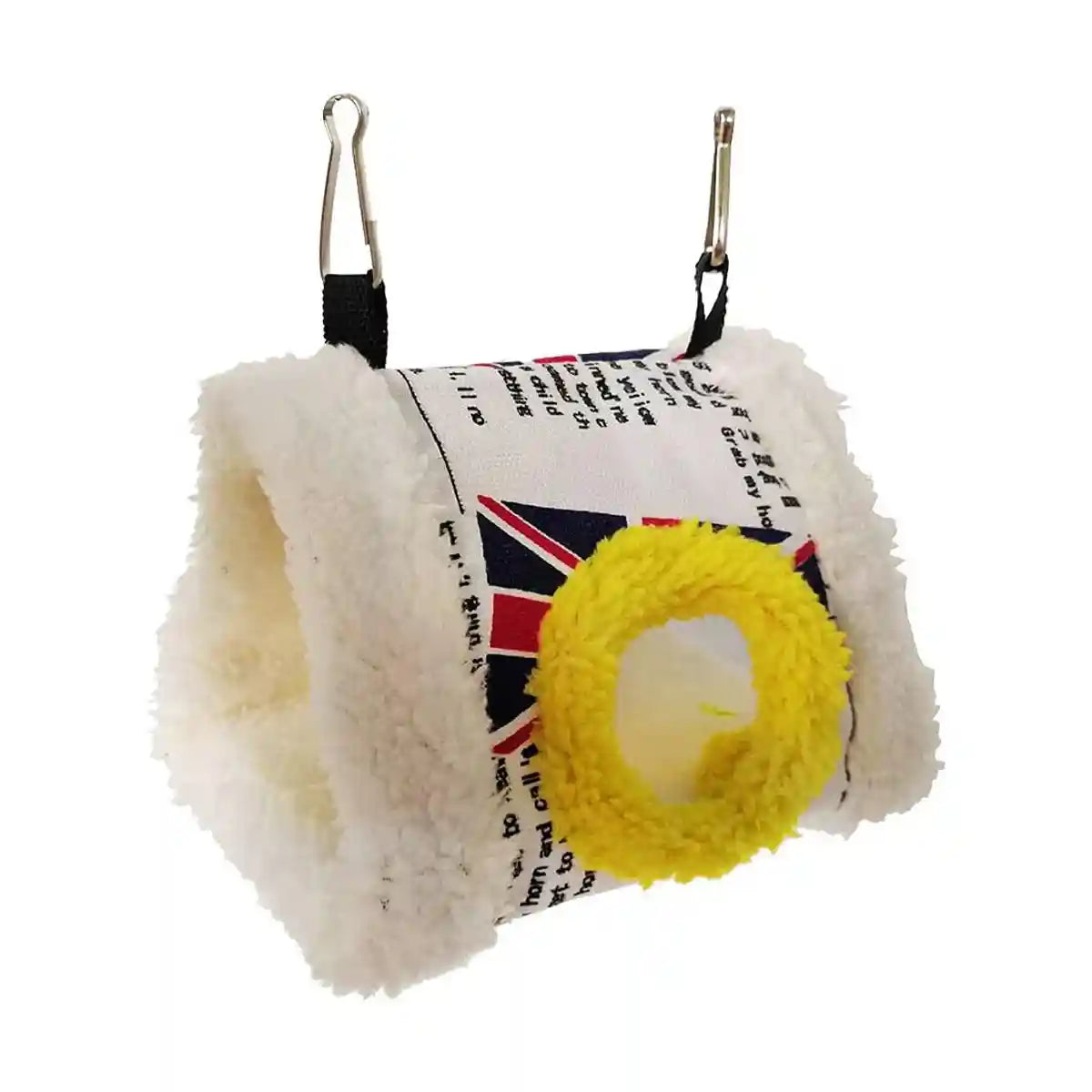 Warm Fleece Bird Hammock Nest With Hanging Hooks For Small Birds