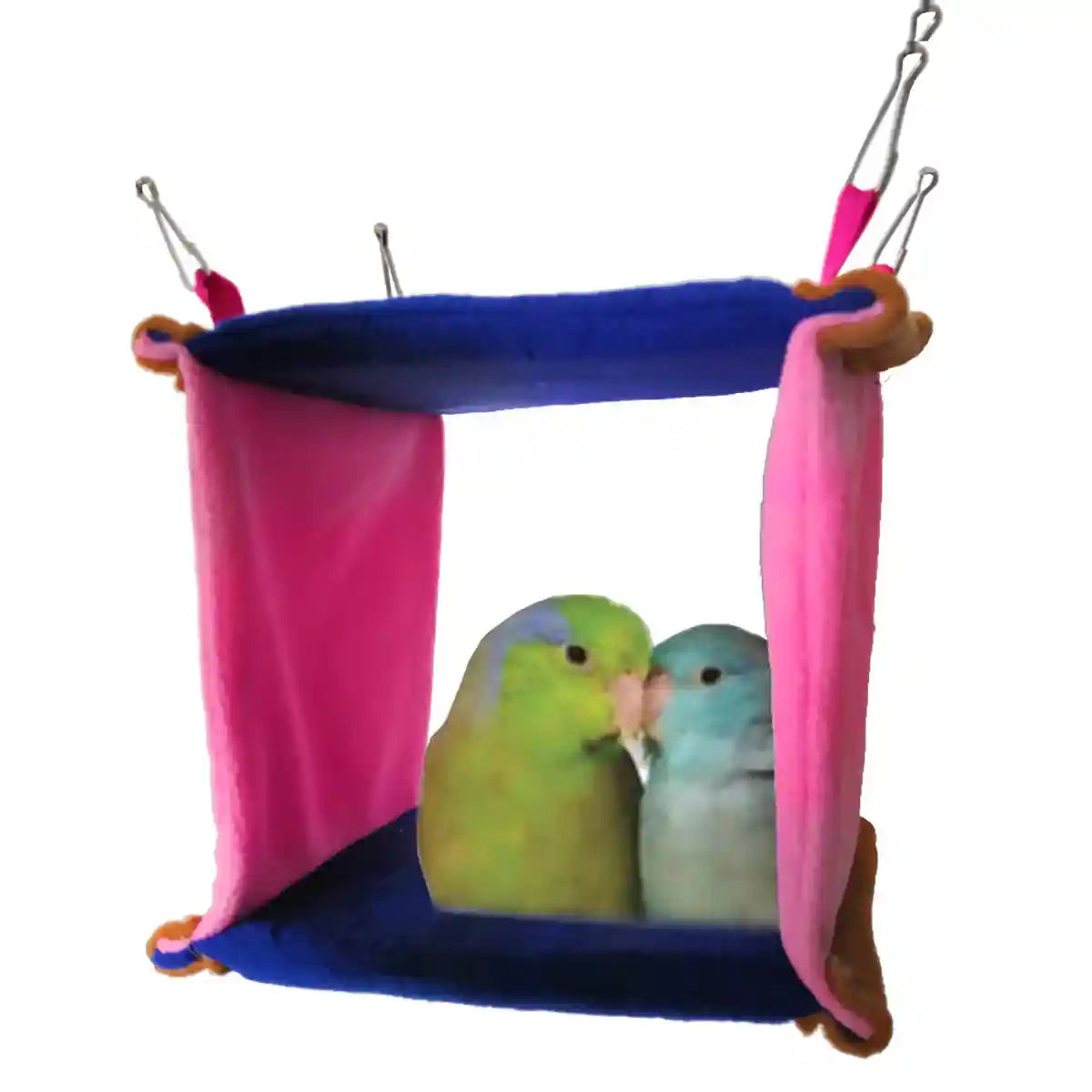 Warm Fleece Bird Hammock Nest With Hanging Hooks For Small Birds