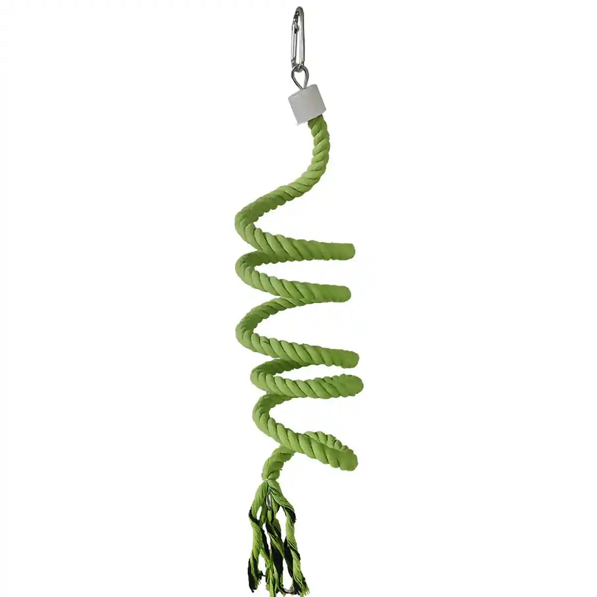 Spiral Cotton Rope Bird Climbing Toy With Hook 150cm