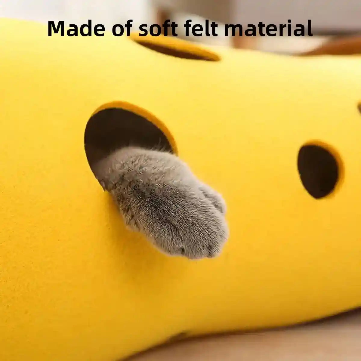 Felt Cat Tunnel Toy Indoor Play Tunnel for Cats and Kittens