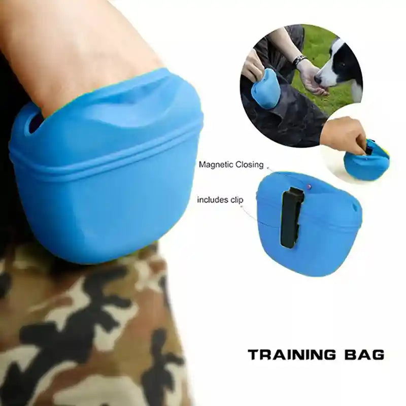 Dog Training Treat Pouch with Clip Pet Training Waist Feed Bag
