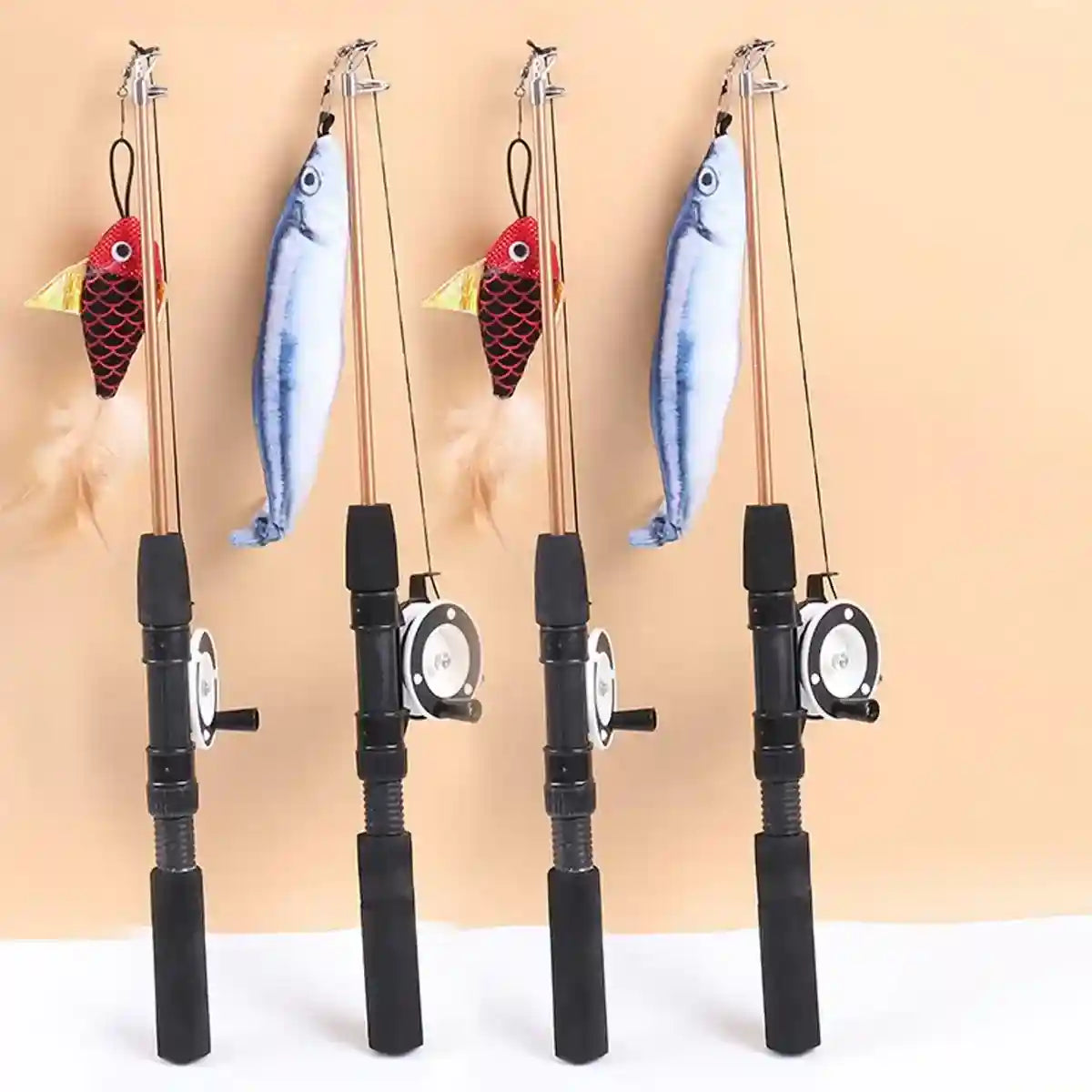 Fun Cat Wand Toy Interactive Fishing Rod