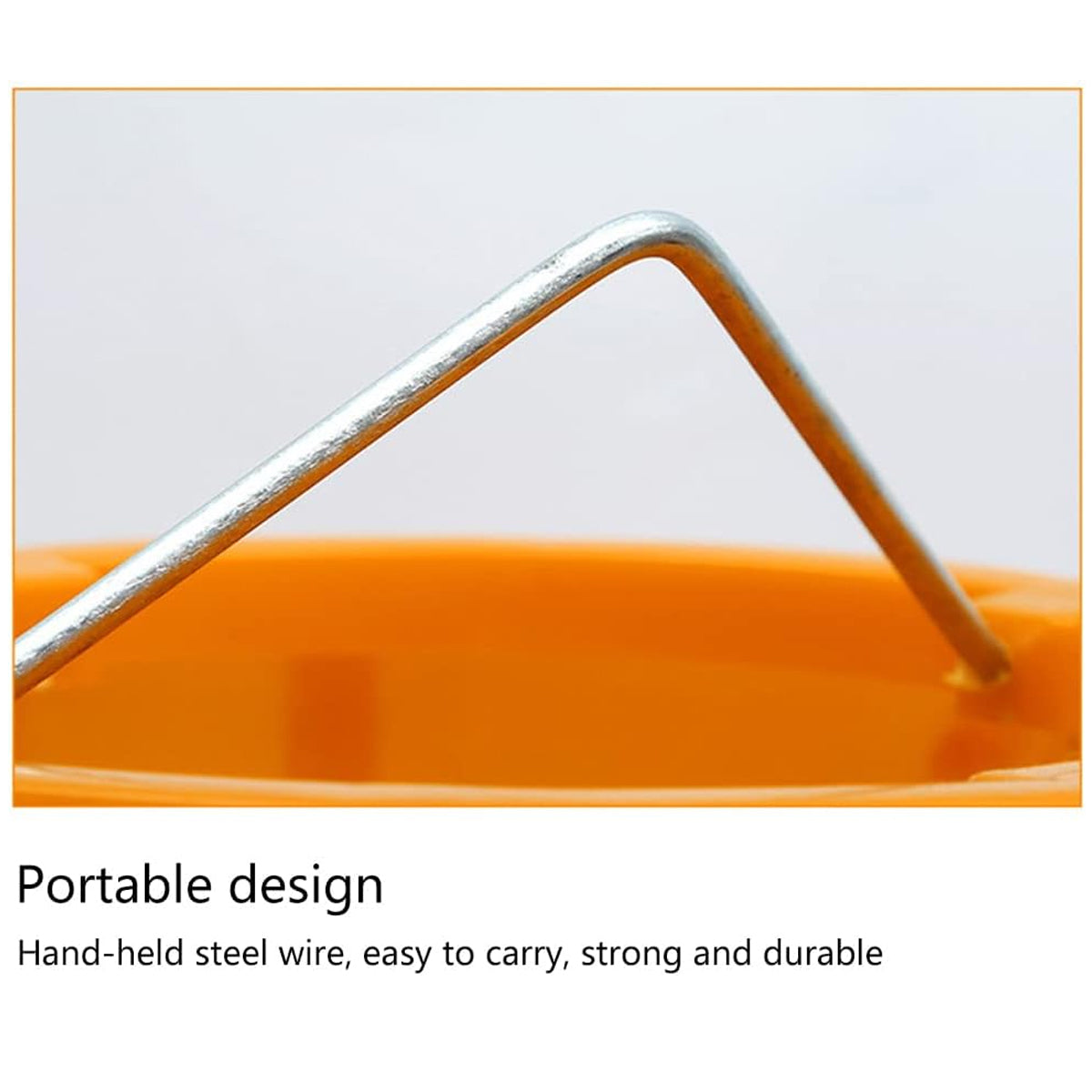 10KG Chicken Feeder Pail With Steel Handle