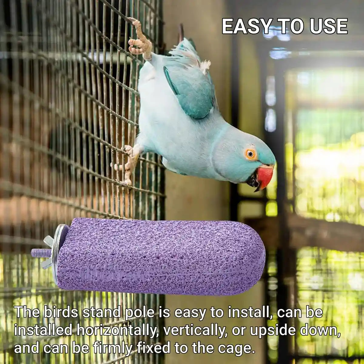 Ice Cream Resin Bird Grinding Perch for Parrots and Small Birds