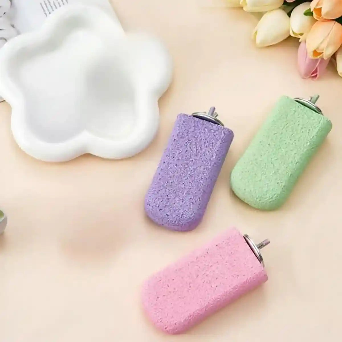 Ice Cream Resin Bird Grinding Perch for Parrots and Small Birds