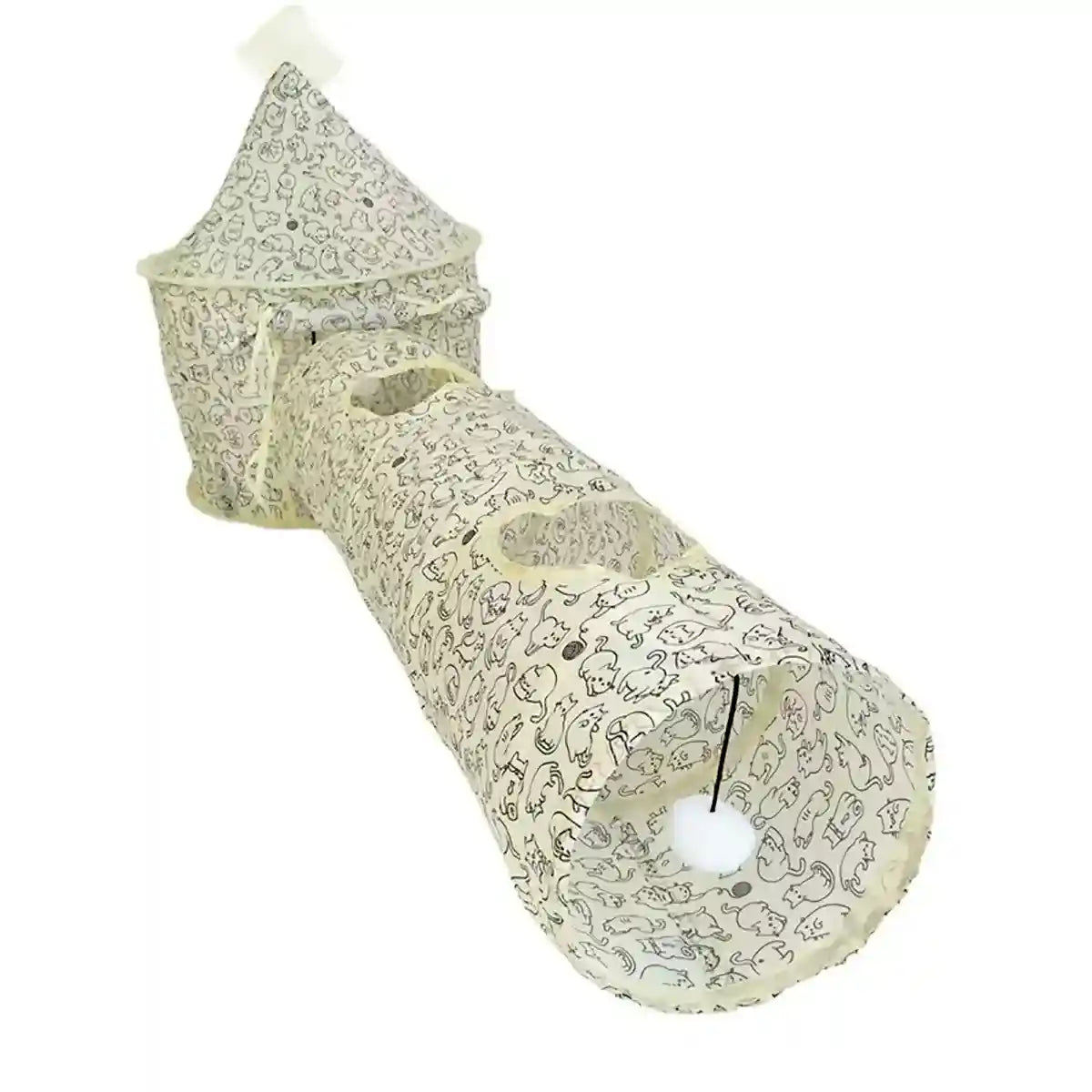 Interactive Tent Playhouse Cat Tunnel for Kittens and Small Pets