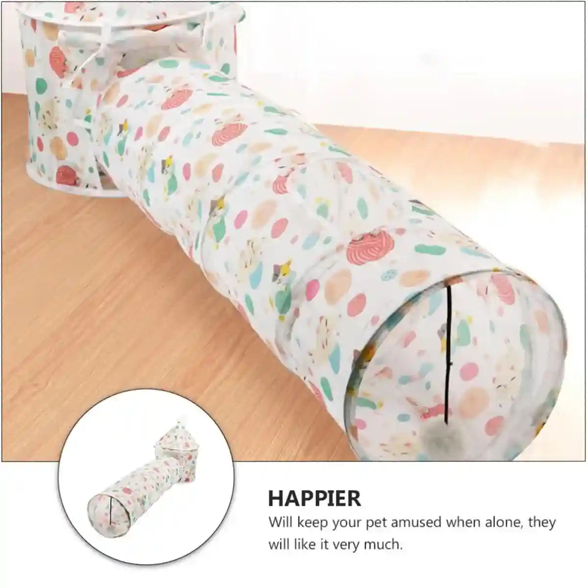 Interactive Tent Playhouse Cat Tunnel for Kittens and Small Pets