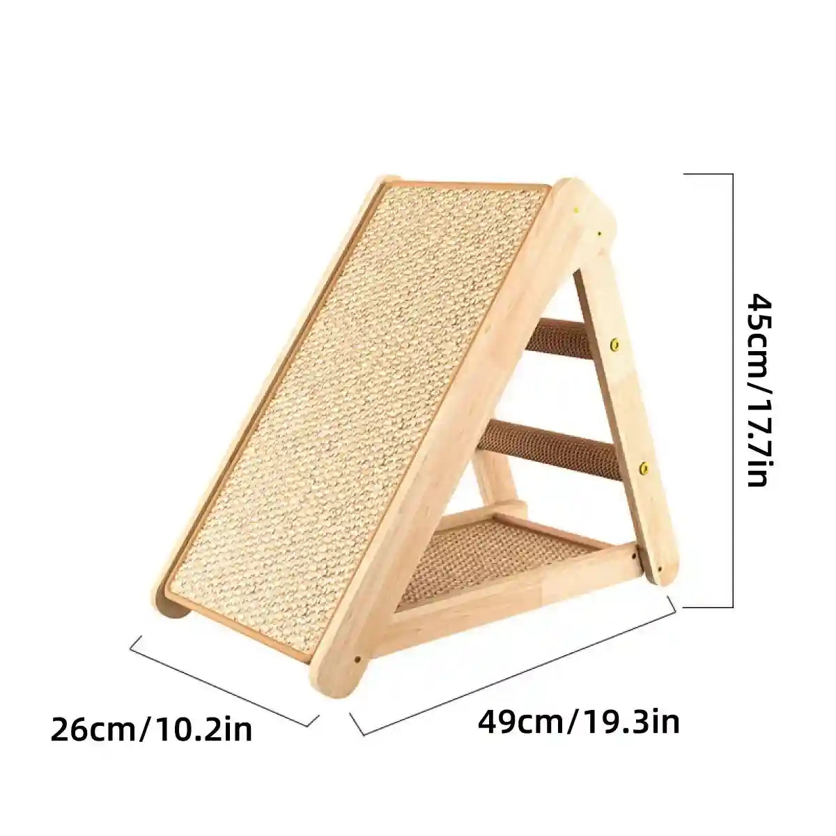 Foldable Cat Scratching Board With Stand Sisal Climbing Ramp