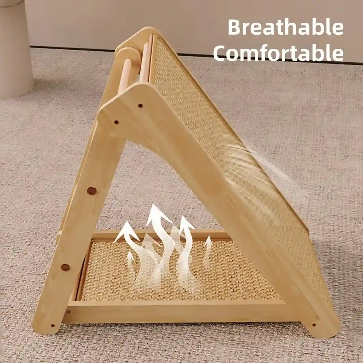 Foldable Cat Scratching Board With Stand Sisal Climbing Ramp