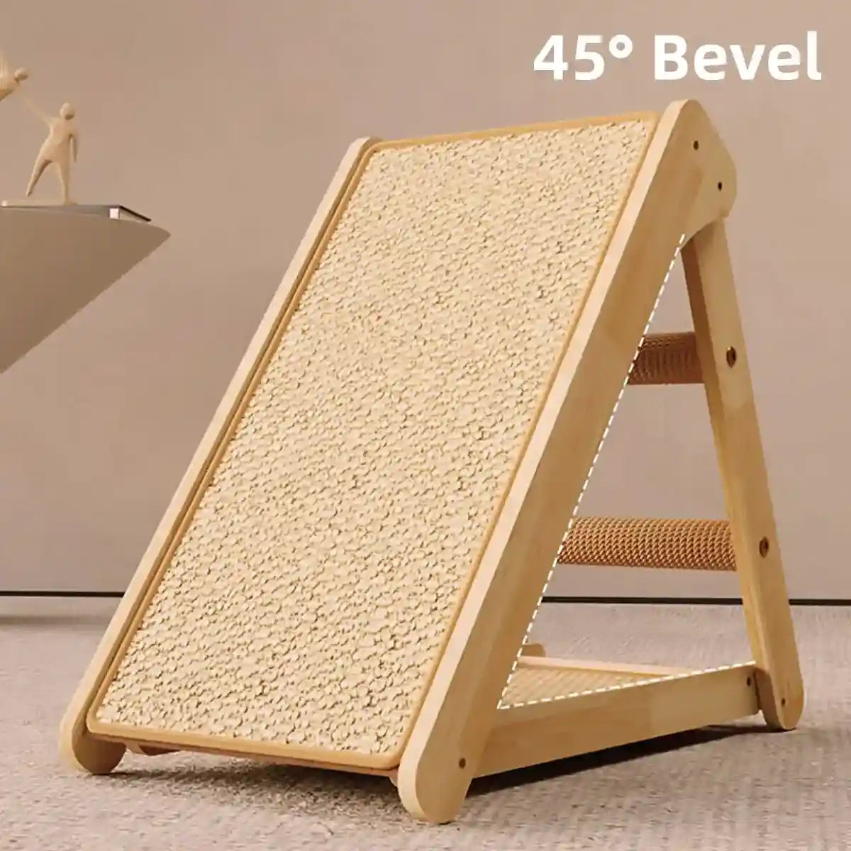 Foldable Cat Scratching Board With Stand Sisal Climbing Ramp