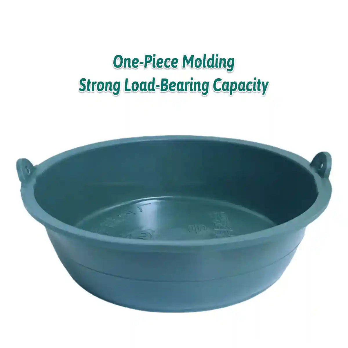 Heavy-Duty Rubber Farming Trough Basin 6PCS Set