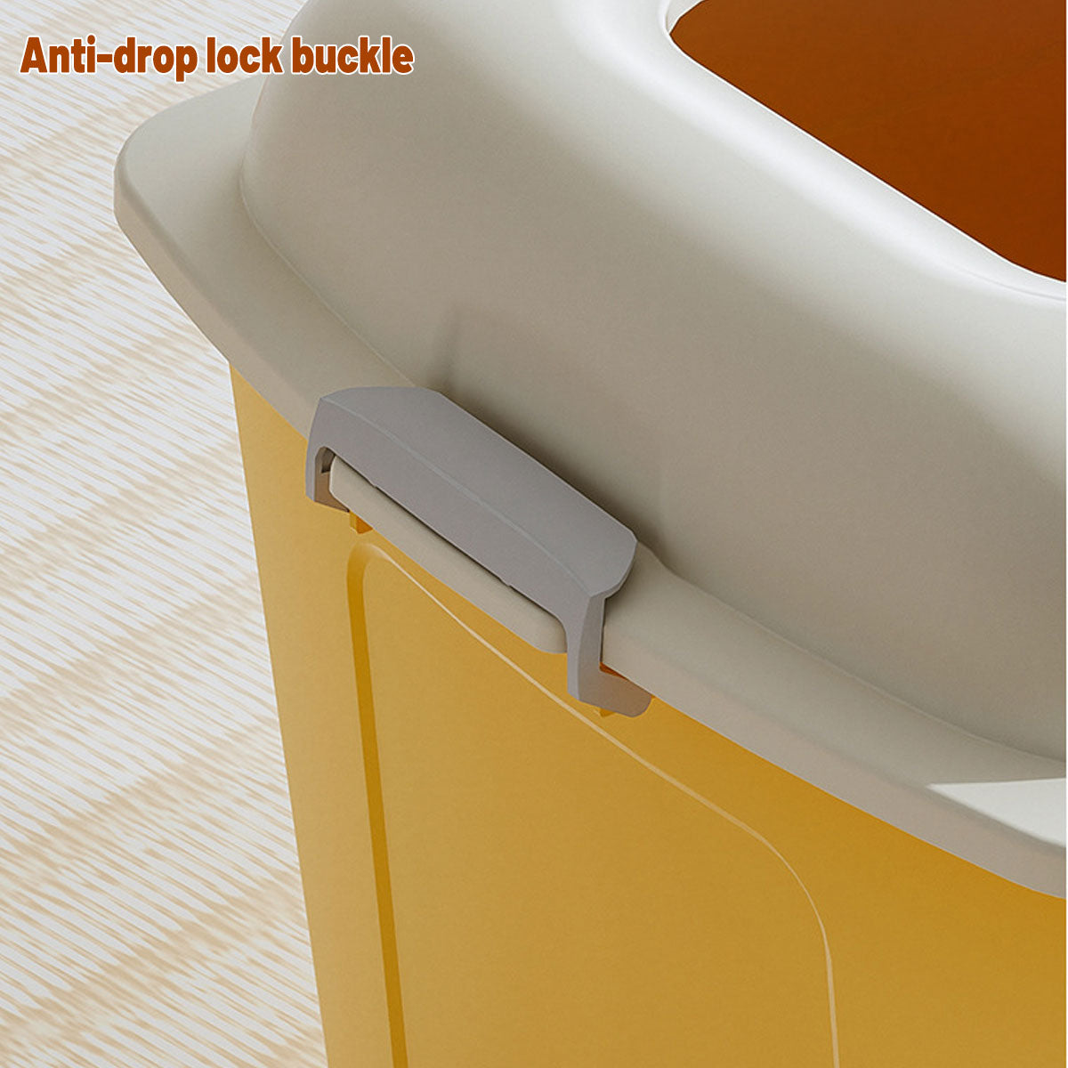 Large Semi-Enclosed Cat Litter Box With Door