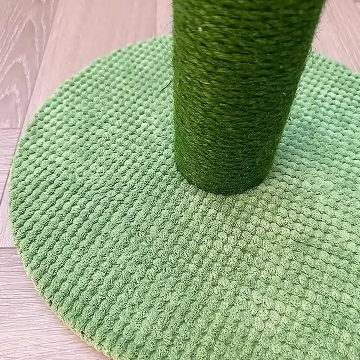 Cactus Cat Scratching Post with Sisal and Corduroy Fabric