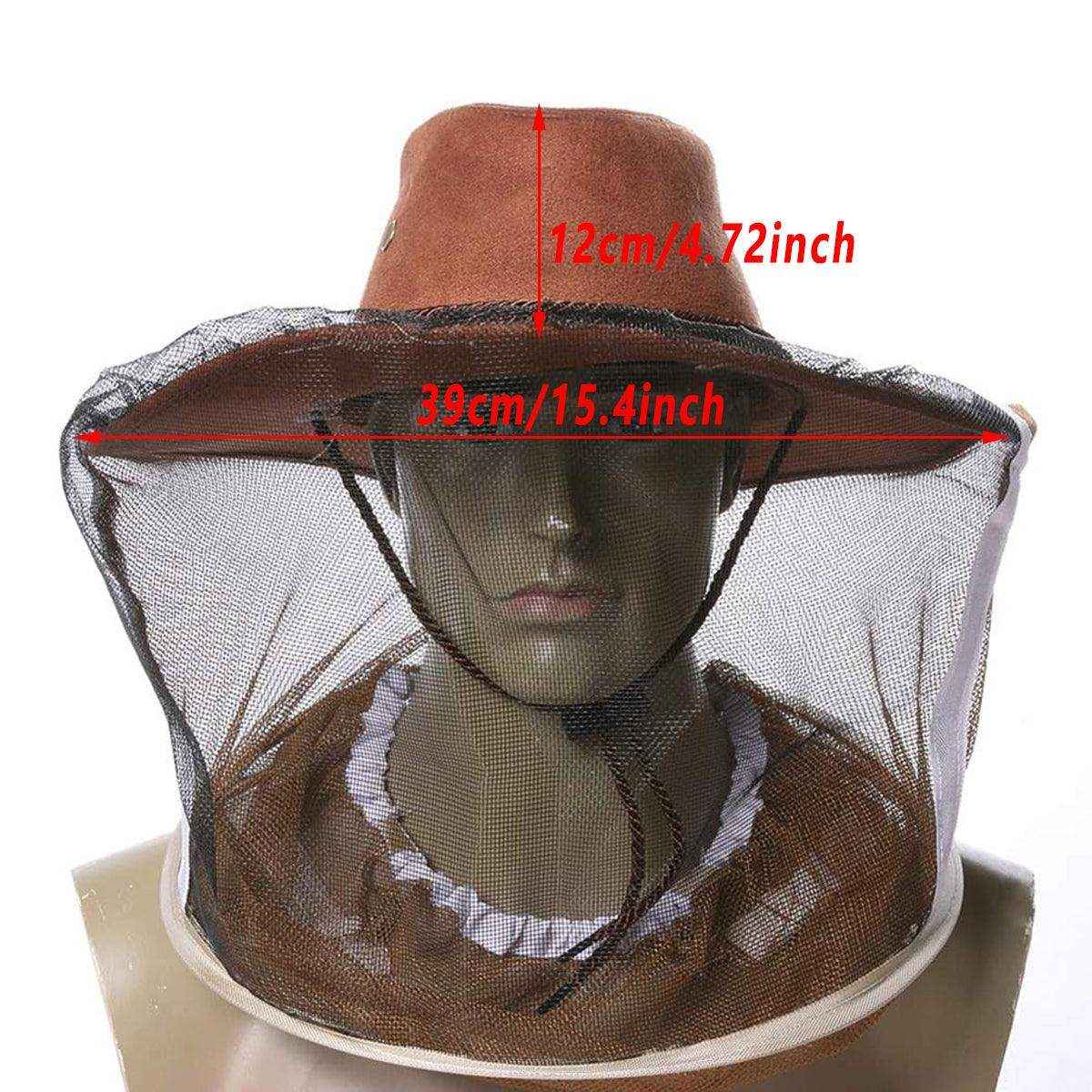 Beekeeping Hat with Protective Veil Breathable Insect Protection for Outdoors