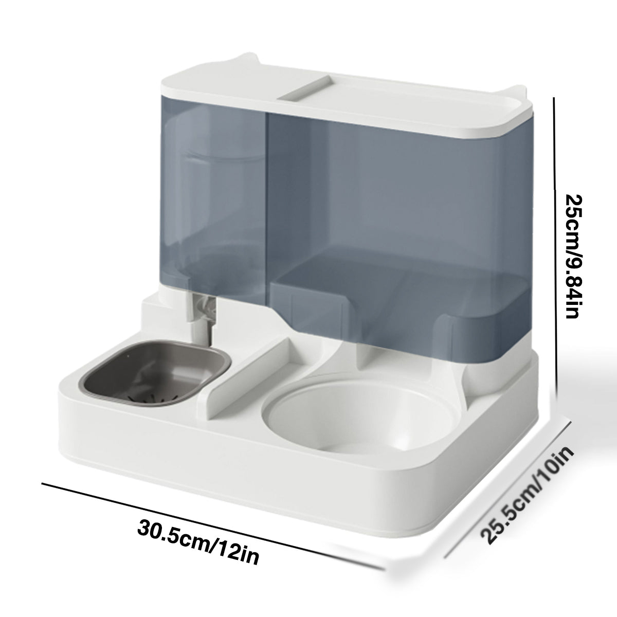 Automatic Cat Feeder & Water Dispenser Ergonomic Design for Comfort