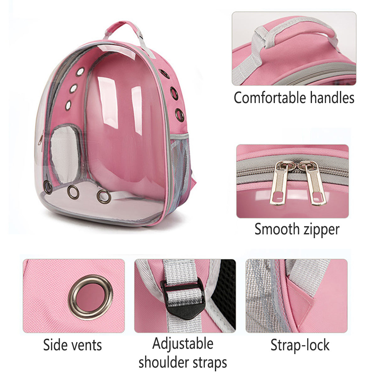 Pet Carrier Backpack With Bubble Window For Small Pets