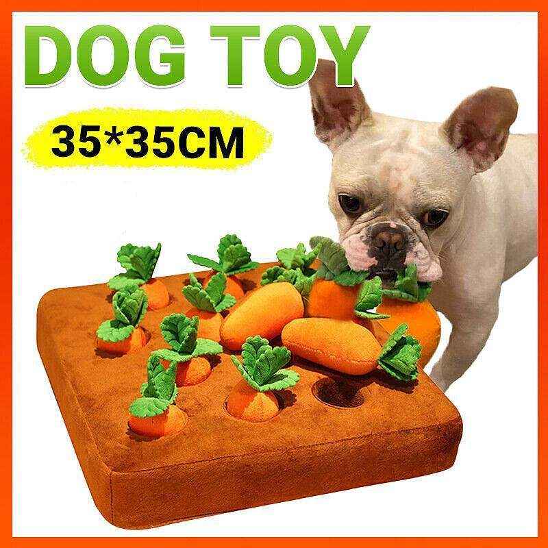 Dog Snuffle Toys – Carrots Plush Dog Toy for Interactive Play