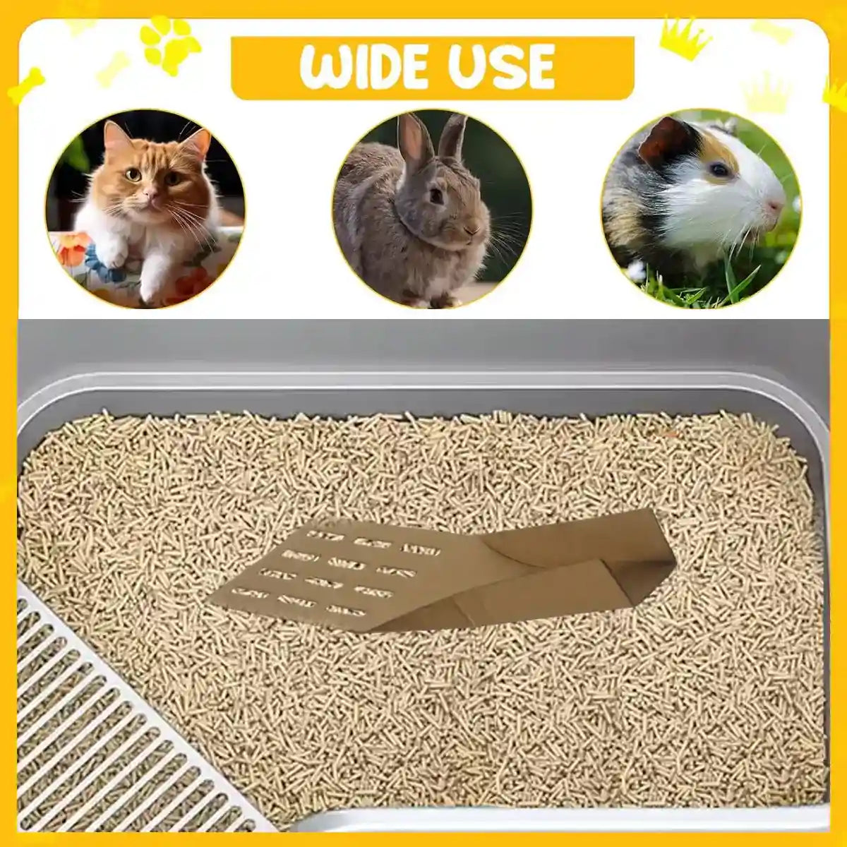 20PCS Disposable Cat Litter Scoops Biodegradable Cardboard Design