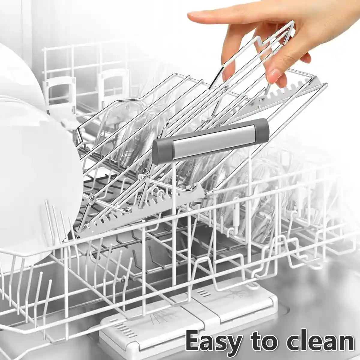 Adjustable Stainless Steel Roast Rack Foldable BBQ Holder