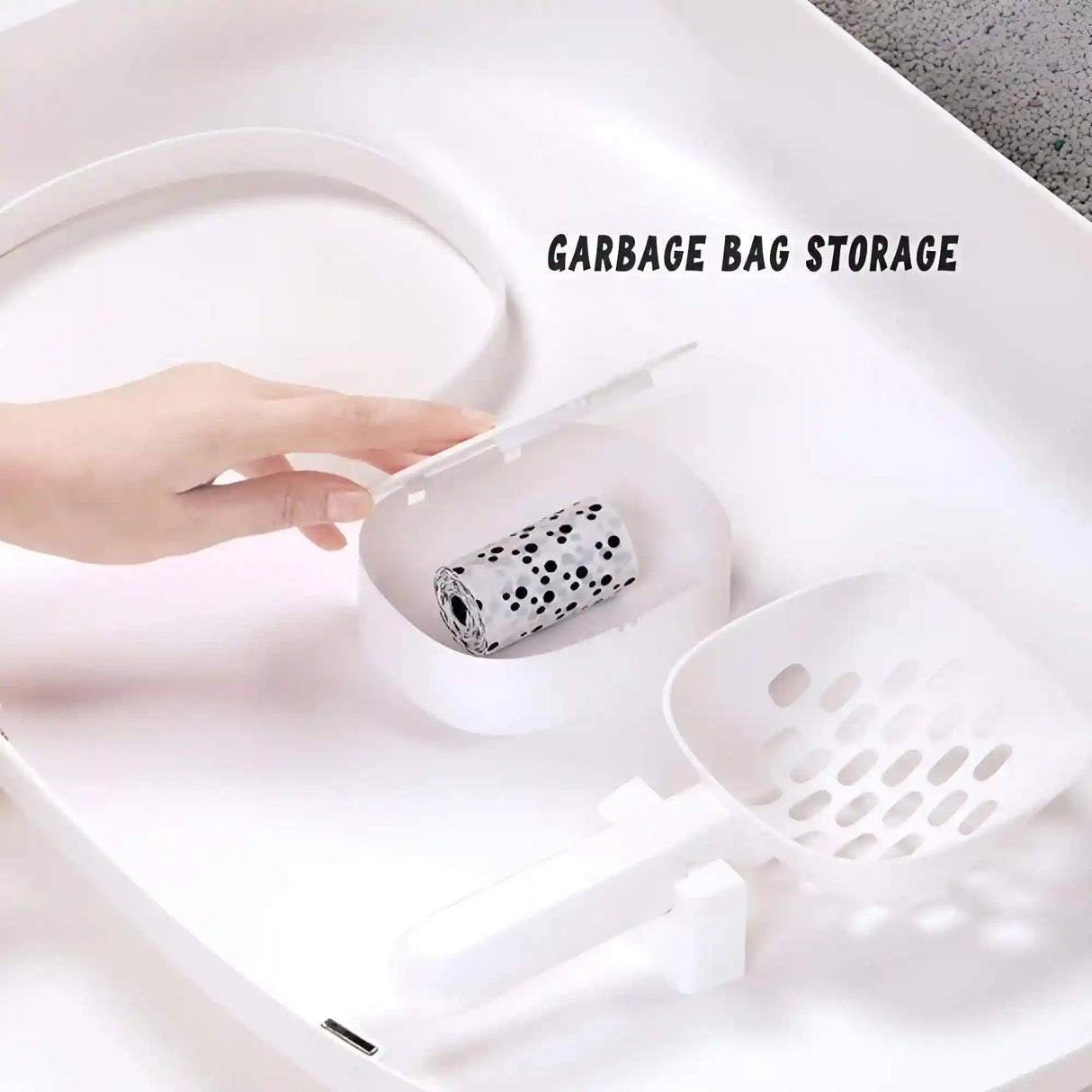 Makesure Cat Litter Box Semi-closed Cat Supplies Cat Toilet Drawer Large Cat Litter Box