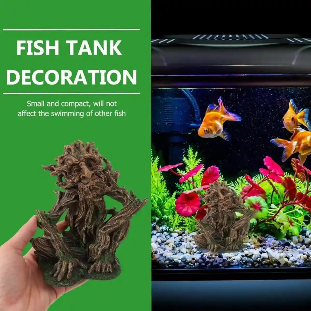 Aquarium Tree & Rockery Ornament Resin Fish Tank Decoration