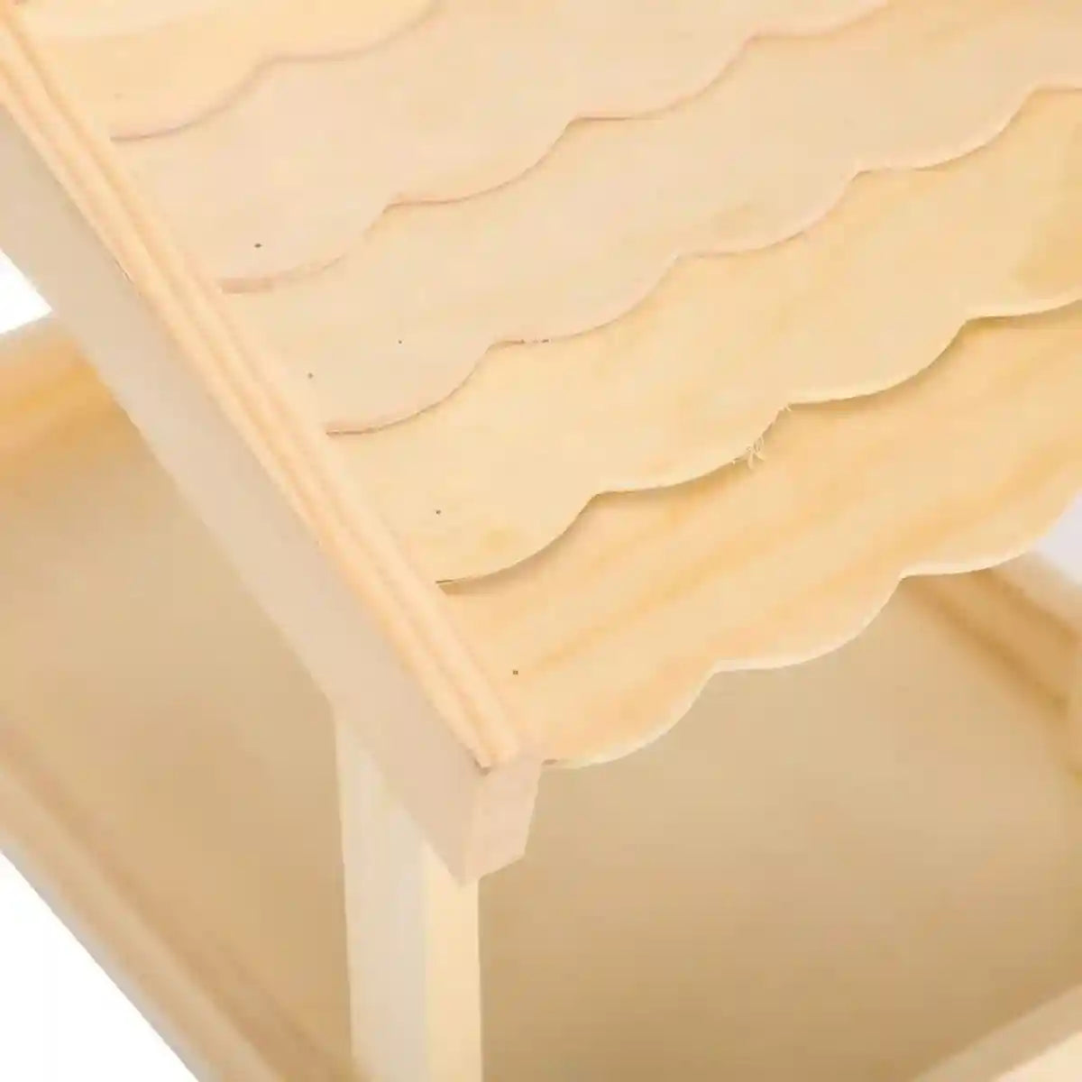 Rustic Pine Decor with Hanging Bird Houses for Garden Wildlife