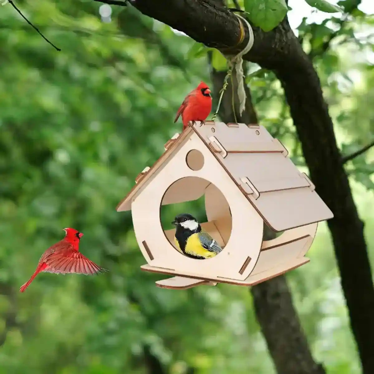 Creative DIY Garden Décor with Wooden Bird Feeder Kit
