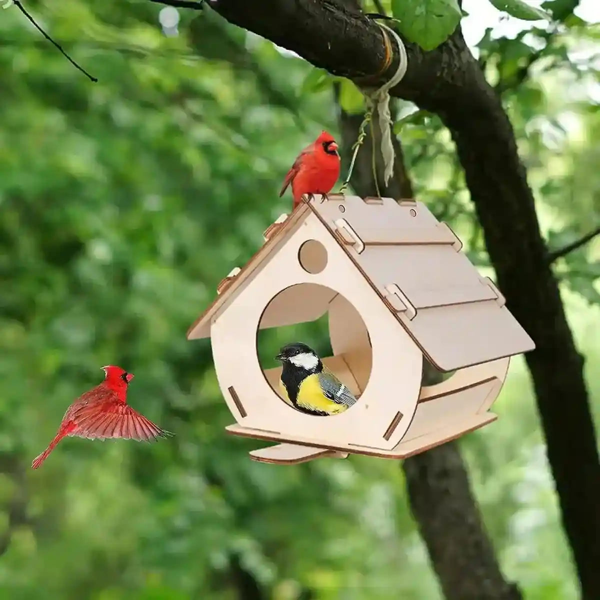 Creative DIY Garden Décor with Wooden Bird Feeder Kit