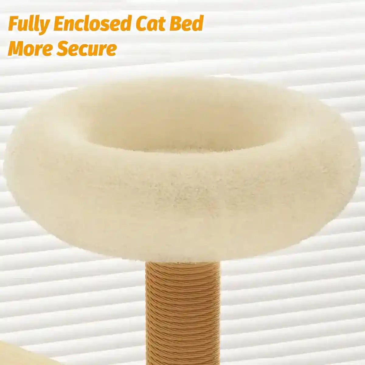 Multifunctional Cat Climbing Frame with Capsule Bed and Turntable Toys