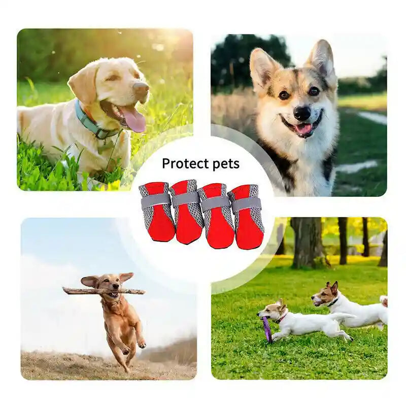 All-Terrain Waterproof Dog Shoes for Small Pets Anti Slip Pet Boots