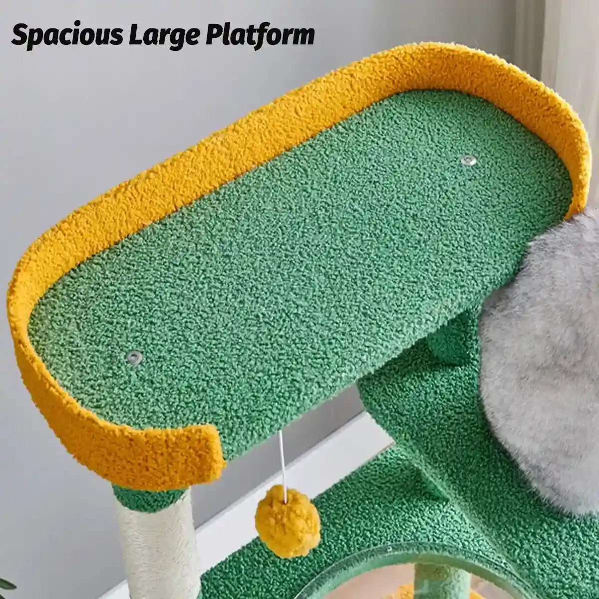 Cactus Cat Tree Tower with Capsule Bed and Multi-Level Scratching Posts