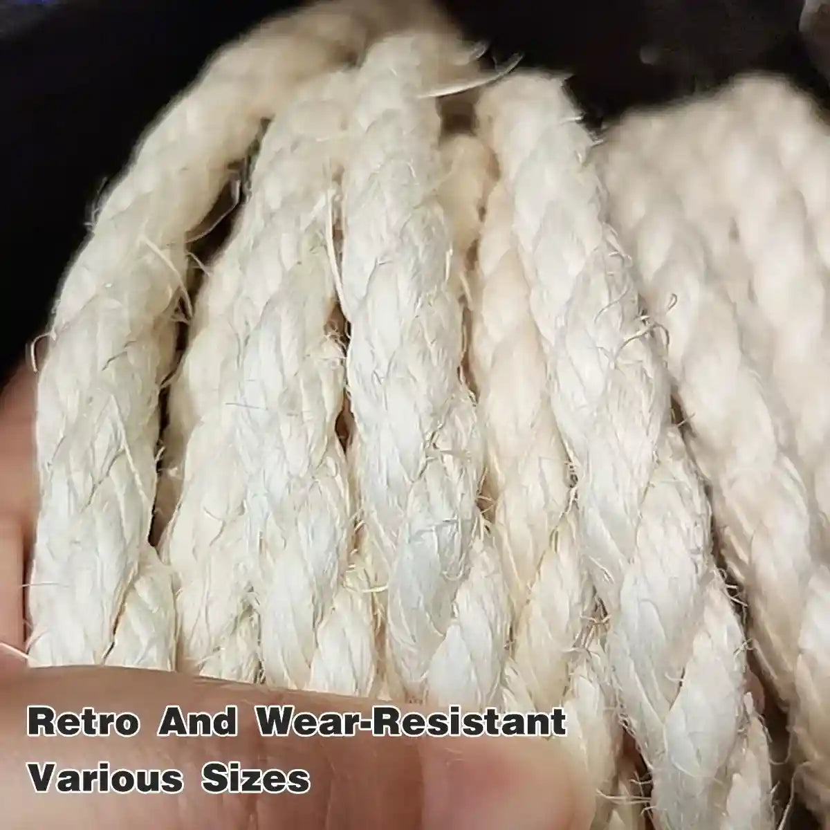 Natural Sisal Hemp Rope for Cat Scratching Crafts & Garden DIY