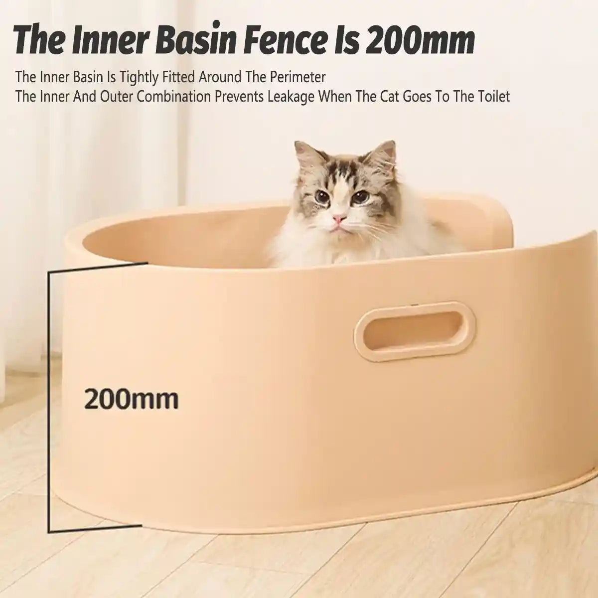Fully Enclosed Cat Litter Box with Top Entry & Drawer Design