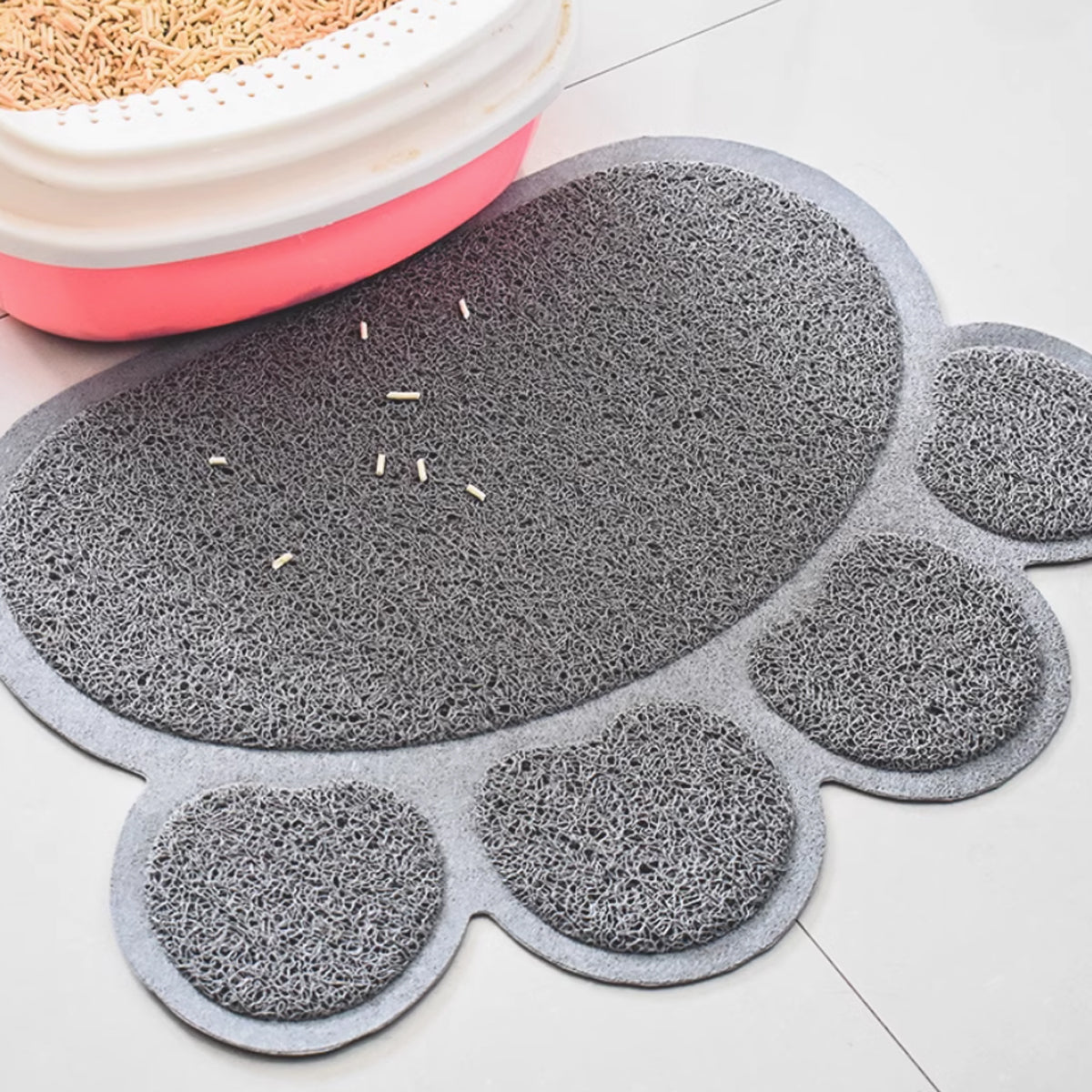 2PCS PVC Pet Litter Mat Non-Slip