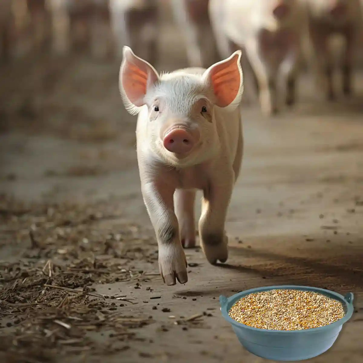 Heavy-Duty Rubber Farming Trough Basin 6PCS Set