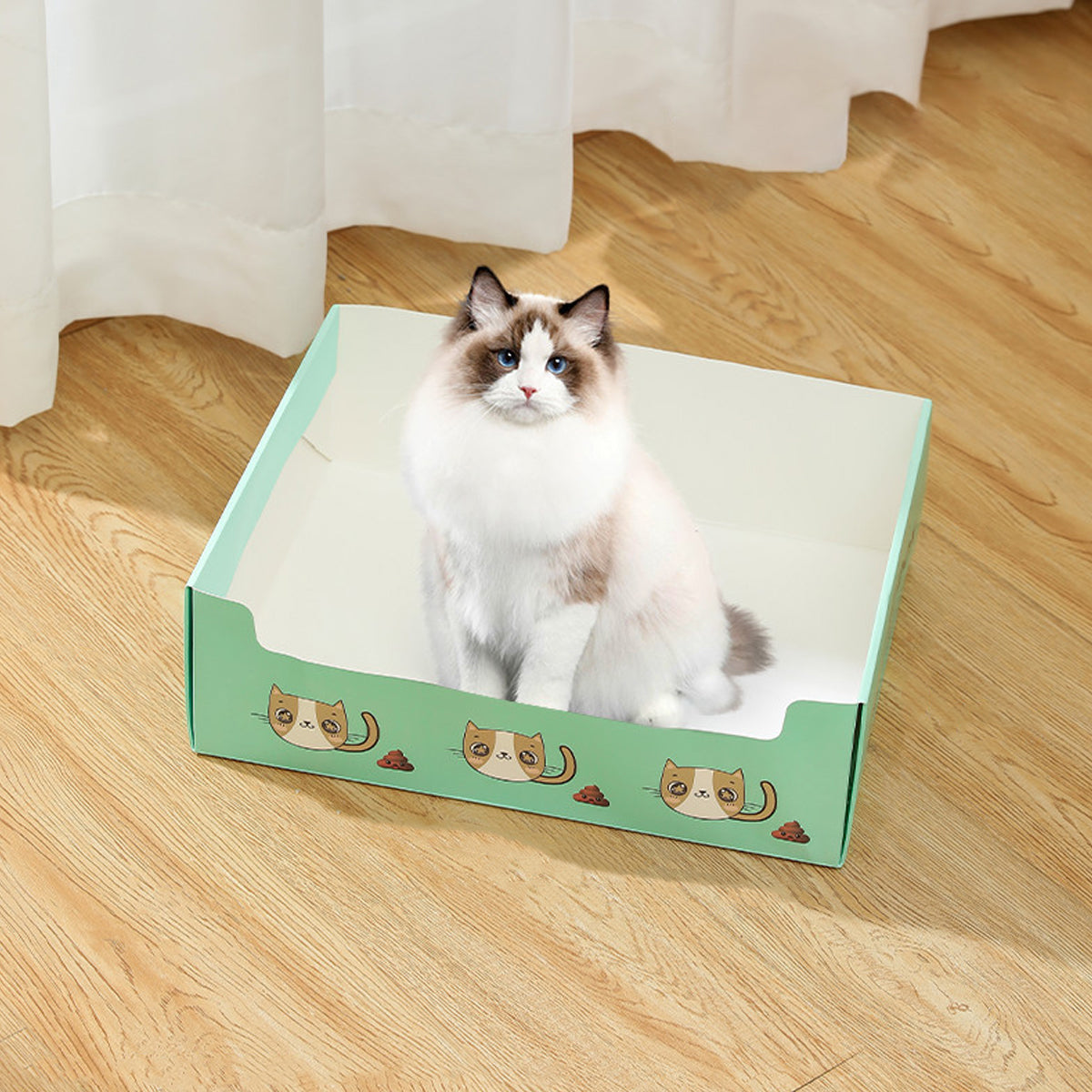 Disposable Cat Litter Box Foldable Waterproof Set