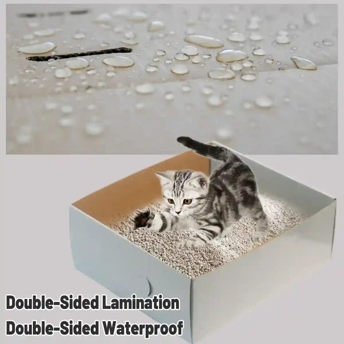 5pcs Disposable Cat Litter Box Set for Travel & Temporary Use