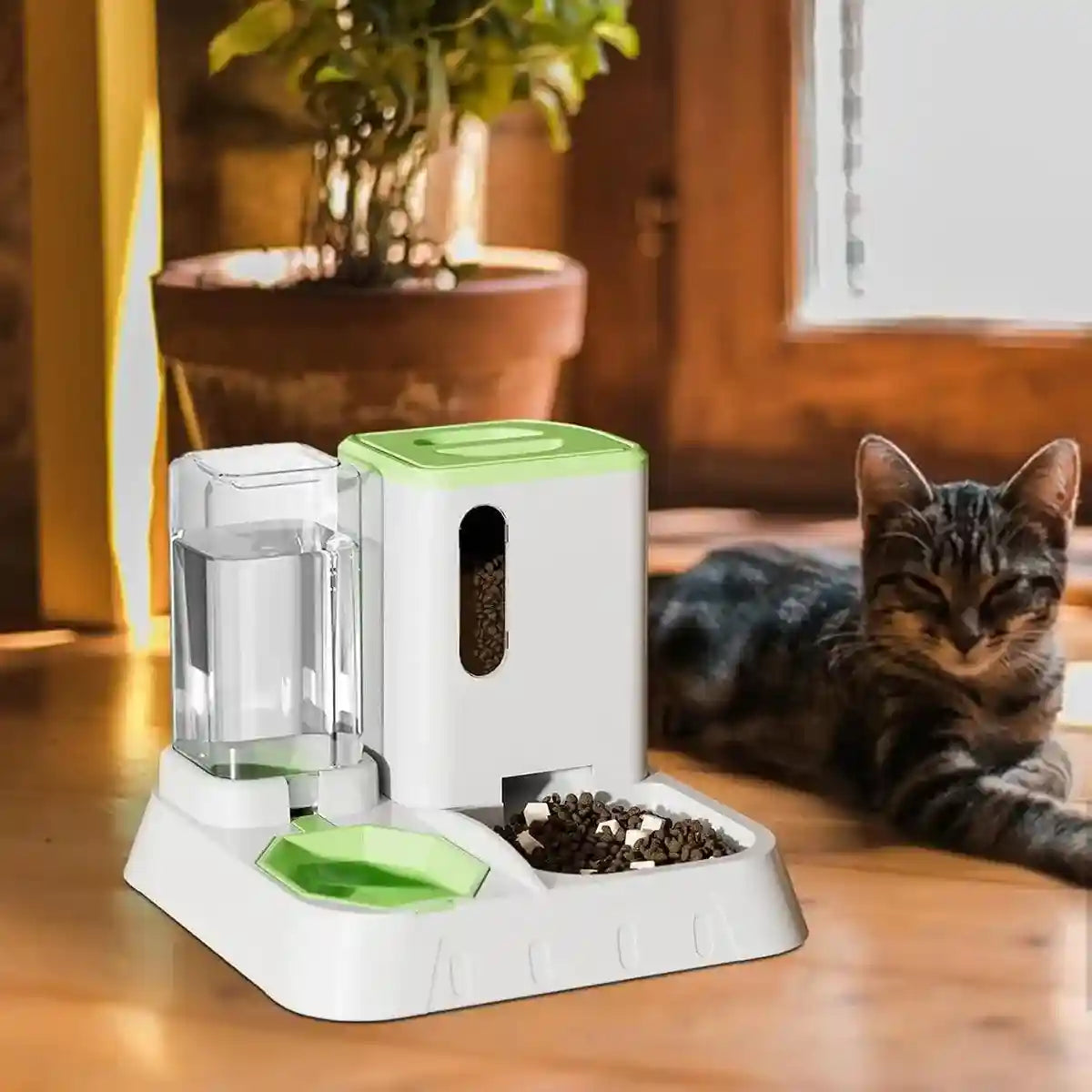 Effortless Feeding with Automatic Pet Feeder and Water Dispenser