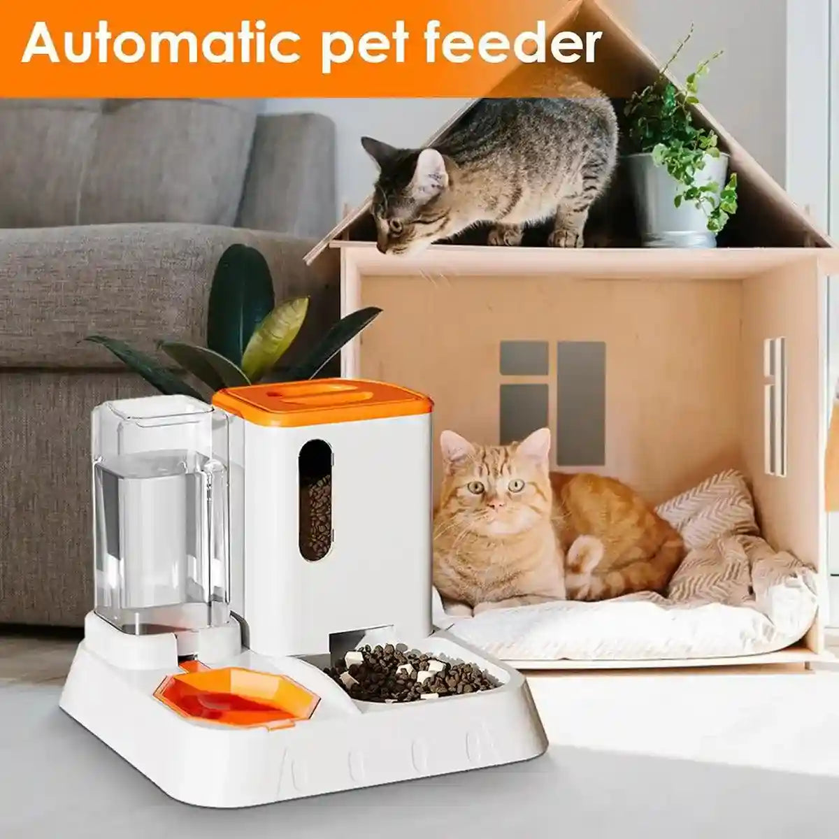 Effortless Feeding with Automatic Pet Feeder and Water Dispenser