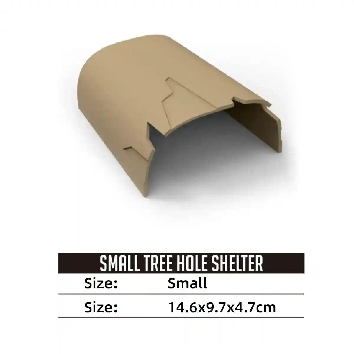 Natural Reptile Cave Hideout for Lizards and Terrarium Pets