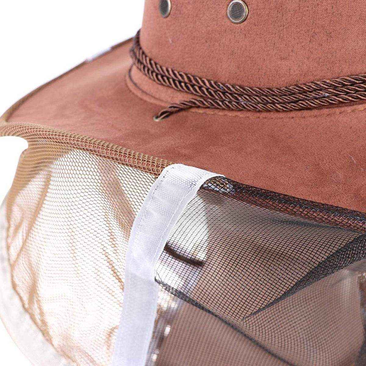Beekeeping Hat with Protective Veil Breathable Insect Protection for Outdoors