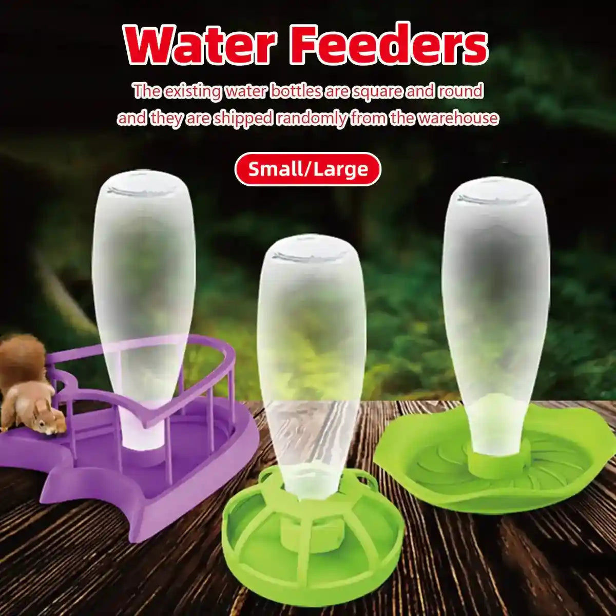 Automatic turtle feeder water dispenser for small pets