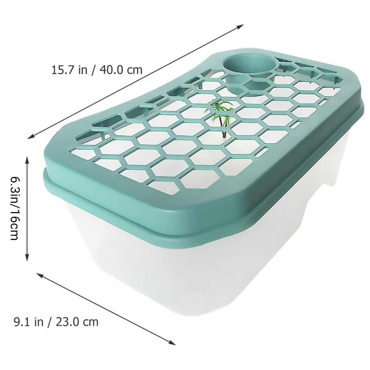 Breathable Turtle Tank Habitat with Basking Platform for Small Turtles