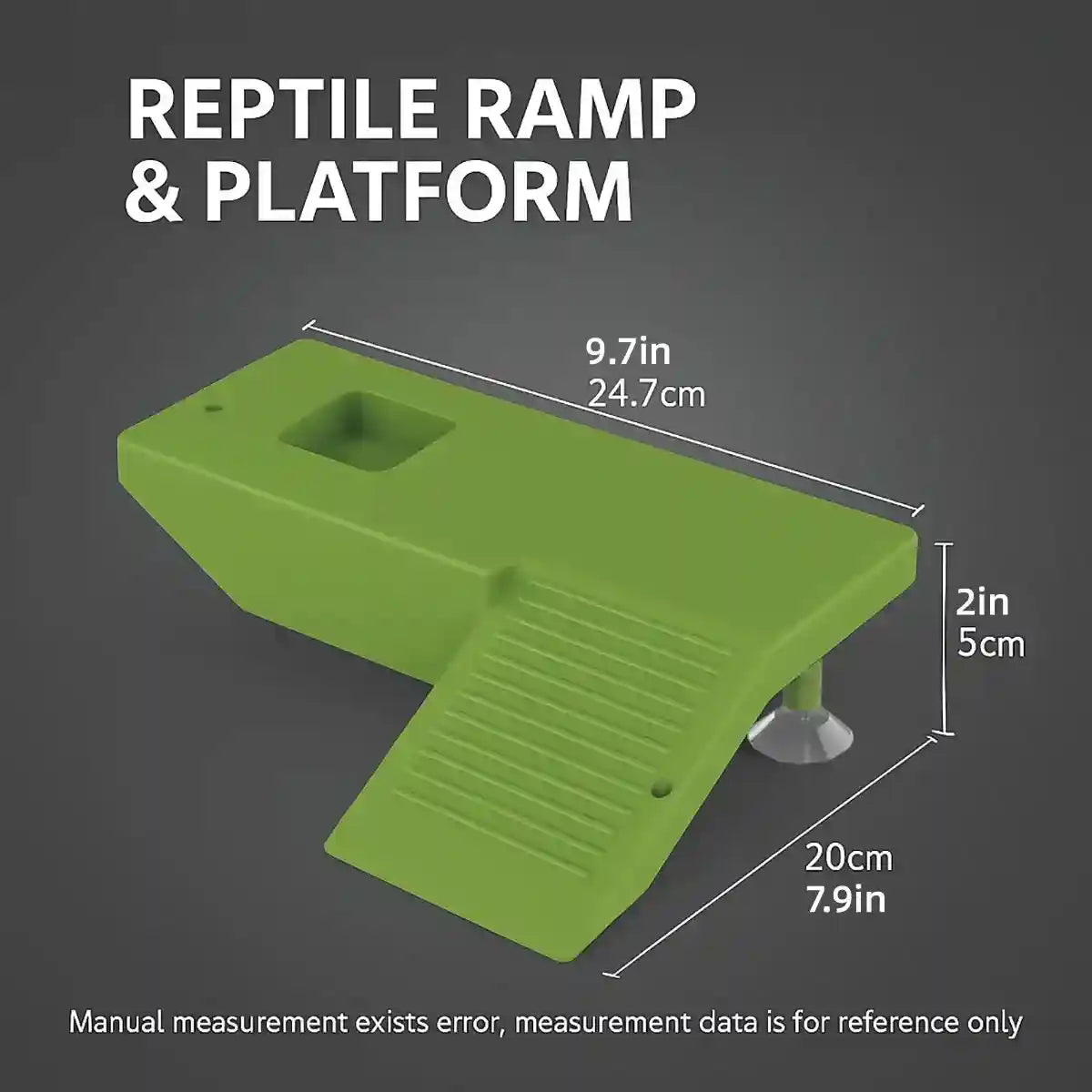 Turtle Basking Platform with Ramp and Suction Cups